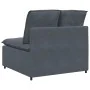 Sofá modular con módulo central y cojines gris oscuro 100 cm de , Unidades para sofás seccionales - Ref: Foro24-4104430, Prec...