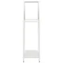 Leñero blanco 60x25x90 cm Acero laminado en frío de , Bolsas y soportes de leña - Ref: Foro24-864308, Precio: 39,63 €, Descue...