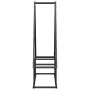 Leñero negro 80x25x90 cm Acero laminado en frío de , Bolsas y soportes de leña - Ref: Foro24-864315, Precio: 38,08 €, Descuen...