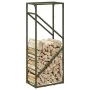 Leñero verde oliva 40x25x100 cm Acero laminado en frío de , Bolsas y soportes de leña - Ref: Foro24-864334, Precio: 39,52 €, ...