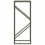 Leñero verde oliva 40x25x100 cm Acero laminado en frío de , Bolsas y soportes de leña - Ref: Foro24-864334, Precio: 39,52 €, ...