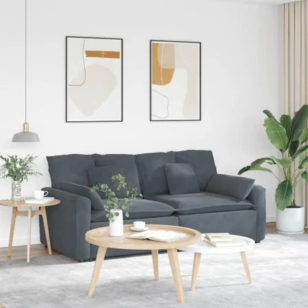 Sofá modular con cojines gris oscuro de , Unidades para sofás seccionales - Ref: Foro24-3321130, Precio: 469,76 €, Descuento: %