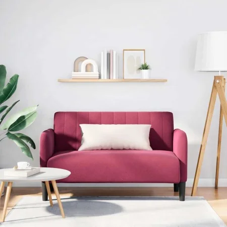 Sofá Loveseat rojo vino 109 cm terciopelo by , Sofas - Ref: Foro24-4100591, Price: 164,02 €, Discount: %