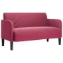 Sofá Loveseat rojo vino 109 cm terciopelo by , Sofas - Ref: Foro24-4100591, Price: 164,02 €, Discount: %