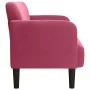 Sofá Loveseat rojo vino 109 cm terciopelo by , Sofas - Ref: Foro24-4100591, Price: 164,02 €, Discount: %