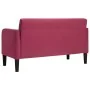 Sofá Loveseat rojo vino 109 cm terciopelo by , Sofas - Ref: Foro24-4100591, Price: 164,02 €, Discount: %