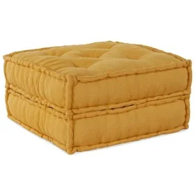 Puf modular de tela amarillo 70x70x36 de , Cojines para sillas y sofás - Ref: Foro24-4019039, Precio: 117,18 €, Descuento: %