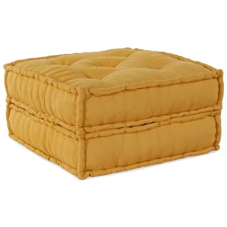 Puf modular de tela amarillo 70x70x36 de , Cojines para sillas y sofás - Ref: Foro24-4019039, Precio: 117,18 €, Descuento: %