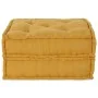 Puf modular de tela amarillo 70x70x36 de , Cojines para sillas y sofás - Ref: Foro24-4019039, Precio: 117,18 €, Descuento: %