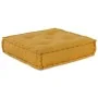 Puf modular de tela amarillo 70x70x36 de , Cojines para sillas y sofás - Ref: Foro24-4019039, Precio: 117,18 €, Descuento: %