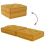 Puf modular de tela amarillo 70x70x36 de , Cojines para sillas y sofás - Ref: Foro24-4019039, Precio: 117,18 €, Descuento: %