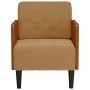 Sillón con reposabrazos de terciopelo marrón 55 cm by , Armchairs - Ref: Foro24-4100598, Price: 145,31 €, Discount: %