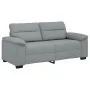 Sofá de 2 plazas de tela gris claro 140 cm de , Sofás - Ref: Foro24-4105307, Precio: 227,60 €, Descuento: %