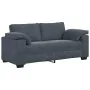 Sofá Loveseat gris oscuro 140 cm terciopelo de , Sofás - Ref: Foro24-4105268, Precio: 269,89 €, Descuento: %