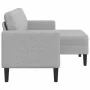 Sofá de 2 plazas con chaise longue en forma L gris nube 125 cm by , Sofas - Ref: Foro24-4107067, Price: 231,05 €, Discount: %