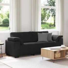 Sofá de 3 plazas terciopelo negro 178 cm de , Sofás - Ref: Foro24-4105282, Precio: 265,58 €, Descuento: %
