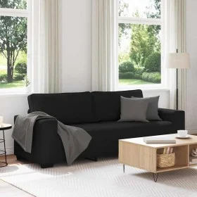 Sofá 3 plazas Tela Negro 180 cm de , Sofás - Ref: Foro24-4105178, Precio: 260,23 €, Descuento: %