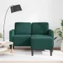 Sofá de 2 plazas con chaise longue forma L verde oscuro 125 cm de , Sofás - Ref: Foro24-4107071, Precio: 281,89 €, Descuento: %