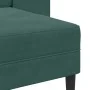Sofá de 2 plazas con chaise longue forma L verde oscuro 125 cm de , Sofás - Ref: Foro24-4107071, Precio: 281,89 €, Descuento: %