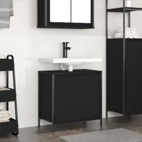 Mueble de baño con lavabo negro 60x34,5x60 cm de , Tocadores de baño - Ref: Foro24-861892, Precio: 63,02 €, Descuento: %