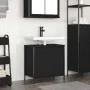 Mueble de baño con lavabo negro 60x34,5x60 cm de , Tocadores de baño - Ref: Foro24-861892, Precio: 63,02 €, Descuento: %