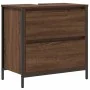 Mueble de baño con lavabo y cajones roble marrón 60x34,5x60 cm de , Tocadores de baño - Ref: Foro24-861886, Precio: 66,44 €, ...