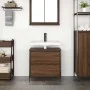 Mueble de baño con lavabo y cajones roble marrón 60x34,5x60 cm de , Tocadores de baño - Ref: Foro24-861886, Precio: 66,44 €, ...
