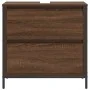 Mueble de baño con lavabo y cajones roble marrón 60x34,5x60 cm de , Tocadores de baño - Ref: Foro24-861886, Precio: 66,44 €, ...