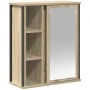 Mueble de baño de pared con espejo roble Sonoma 50x21x60 cm de , Tocadores de baño - Ref: Foro24-861903, Precio: 61,96 €, Des...