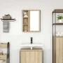 Mueble de baño de pared con espejo roble Sonoma 50x21x60 cm de , Tocadores de baño - Ref: Foro24-861903, Precio: 61,96 €, Des...