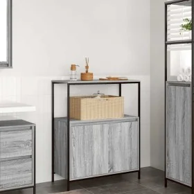 Mueble de baño con estantes gris Sonoma 76,5x35x95 cm de , Tocadores de baño - Ref: Foro24-861920, Precio: 78,01 €, Descuento: %