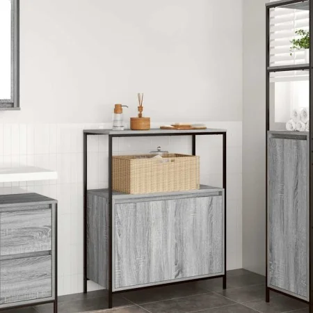 Mueble de baño con estantes gris Sonoma 76,5x35x95 cm de , Tocadores de baño - Ref: Foro24-861920, Precio: 78,01 €, Descuento: %