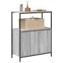 Mueble de baño con estantes gris Sonoma 76,5x35x95 cm de , Tocadores de baño - Ref: Foro24-861920, Precio: 78,01 €, Descuento: %