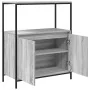 Mueble de baño con estantes gris Sonoma 76,5x35x95 cm de , Tocadores de baño - Ref: Foro24-861920, Precio: 78,01 €, Descuento: %