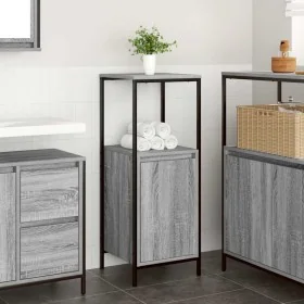 Mueble de baño con estantes gris Sonoma 36x35x95 cm de , Tocadores de baño - Ref: Foro24-861915, Precio: 51,81 €, Descuento: %