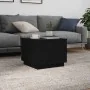 Mesa de centro con luces LED roble negro 50x50x40 cm de , Mesas de centro - Ref: Foro24-862259, Precio: 69,66 €, Descuento: %