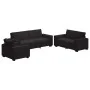 Juego de sofás con cojines 3 piezas terciopelo negro by , Sofas - Ref: Foro24-3324623, Price: 640,04 €, Discount: %