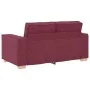 Juego de sofás con cojines 2 piezas tela rojo tinto by , Sofas - Ref: Foro24-3324694, Price: 467,07 €, Discount: %