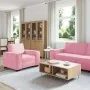 Juego de sofás con cojines 3 piezas terciopelo rosa by , Sofas - Ref: Foro24-3324621, Price: 669,26 €, Discount: %