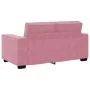Juego de sofás con cojines 3 piezas terciopelo rosa by , Sofas - Ref: Foro24-3324621, Price: 669,26 €, Discount: %