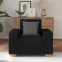 Sillón de tela negro 60 cm by , Sofas - Ref: Foro24-4105060, Price: 159,36 €, Discount: %