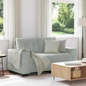 Sofá Loveseat gris claro 120 cm terciopelo de , Sofás - Ref: Foro24-4105110, Precio: 213,34 €, Descuento: %