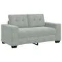Sofá Loveseat gris claro 120 cm terciopelo de , Sofás - Ref: Foro24-4105110, Precio: 213,34 €, Descuento: %