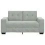 Sofá Loveseat gris claro 120 cm terciopelo de , Sofás - Ref: Foro24-4105110, Precio: 213,34 €, Descuento: %