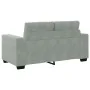 Sofá Loveseat gris claro 120 cm terciopelo de , Sofás - Ref: Foro24-4105110, Precio: 213,34 €, Descuento: %