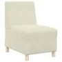 Sillón de terciopelo color crema 55 cm de , Sofás - Ref: Foro24-4108487, Precio: 119,67 €, Descuento: %