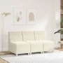 Sillón de terciopelo color crema 55 cm de , Sofás - Ref: Foro24-4108487, Precio: 119,67 €, Descuento: %