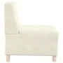 Sillón de terciopelo color crema 55 cm de , Sofás - Ref: Foro24-4108487, Precio: 119,67 €, Descuento: %