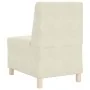 Sillón de terciopelo color crema 55 cm de , Sofás - Ref: Foro24-4108487, Precio: 119,67 €, Descuento: %