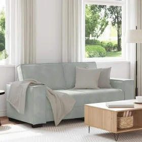 Sofá de 2 plazas de terciopelo gris claro 140 cm de , Sofás - Ref: Foro24-4105020, Precio: 218,01 €, Descuento: %